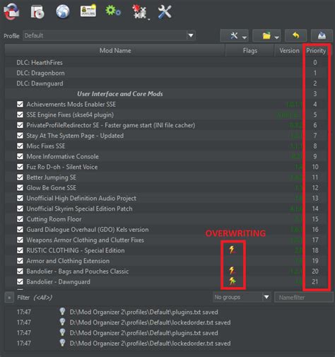 mod organizer 2 overwrite.